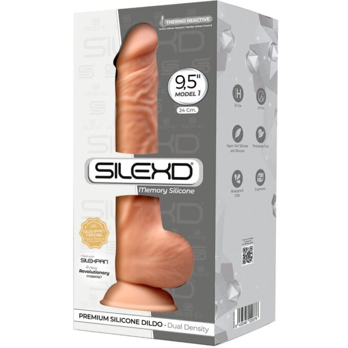 Silexd - Model 1 Realistic Penis Premium Silexpan Silicone 24 Cm