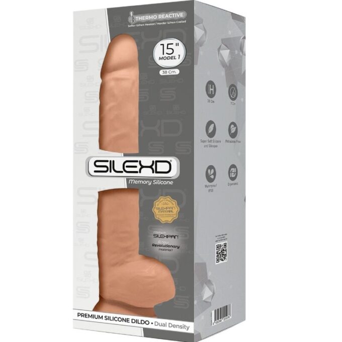 Silexd - Model 1 Realistic Penis Premium Silexpan Silicone 38 Cm
