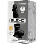 Silexd - Model 1 Realistic Penis Premium Silexpan Silicone Black 17.5 Cm