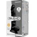 Silexd - Model 1 Realistic Penis Premium Silexpan Silicone Black 20 Cm