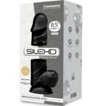 Silexd - Model 1 Realistic Penis Premium Silexpan Silicone Black 21.5 Cm