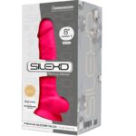 Silexd - Model 1 Realistic Penis Premium Silexpan Silicone Fuchsia 20 Cm