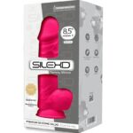 Silexd - Model 1 Realistic Penis Premium Silexpan Silicone Fuchsia 21.5 Cm
