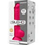Silexd - Model 1 Realistic Penis Premium Silexpan Silicone Fuchsia 24 Cm