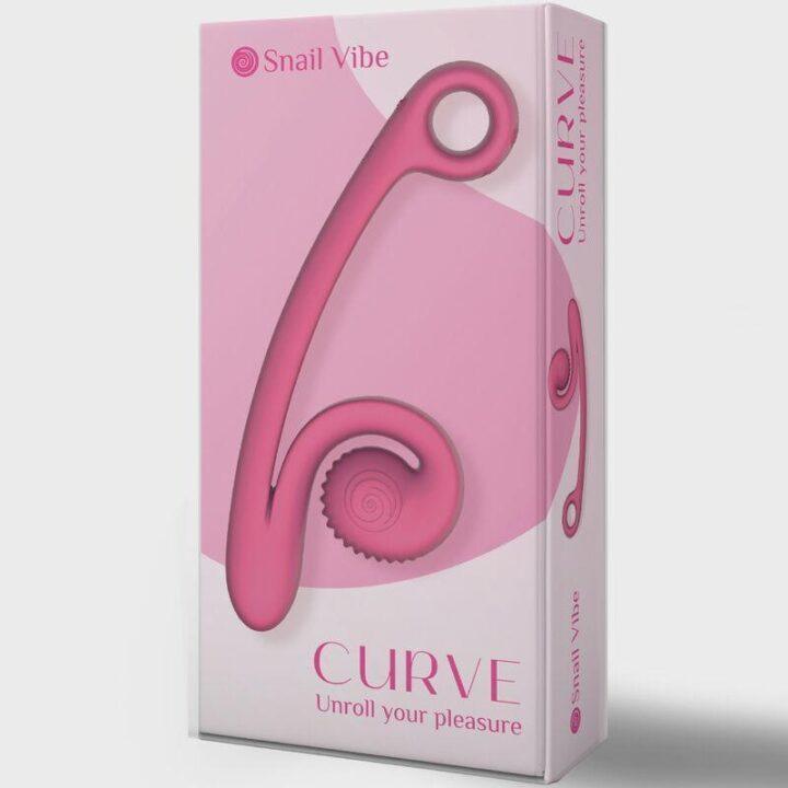 SNAIL VIBE - VIBRADOR CURVO ROSA