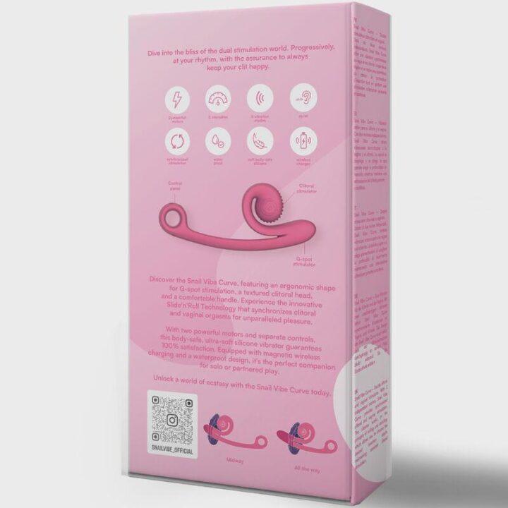 SNAIL VIBE - VIBRADOR CURVO ROSA