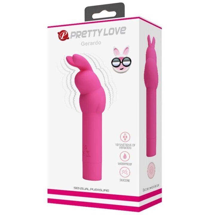 PRETTY LOVE - VIBRADOR DE SILICONE GERARDO FUSCHIA RABBIT