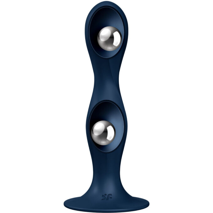 Satisfyer - Double Ball-r Silicone Dildo Blue