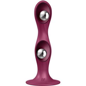 SATISFYER-PLUGS-SATISFYER-DOUBLE-BALL-R-SILICONE-DILDO-GARNET-1
