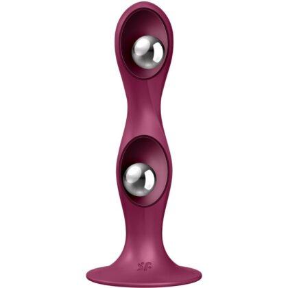 SATISFYER-PLUGS-SATISFYER-DOUBLE-BALL-R-SILICONE-DILDO-GARNET-1
