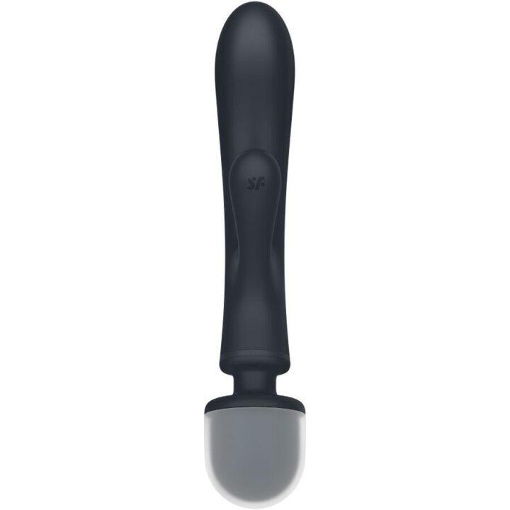 SATISFYER - TRIPLE LOVER RABBIT VIBRADOR MASSAGER CINZA
