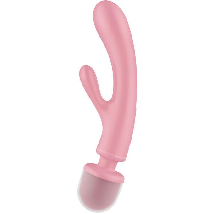 Satisfyer - Triple Lover Rabbit Vibrator Massager Pink