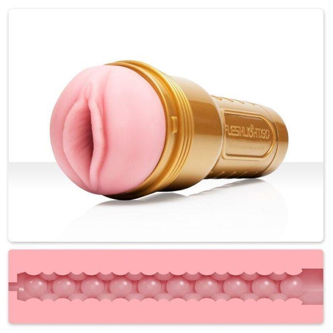 Fleshlight - Stamina Go Training Unit Lady + Universal Launch + Aqua Quality Lubricant 50 Ml