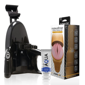 Fleshlight - Stamina Go Training Unit Lady + Universal Launch + Aqua Quality Lubricant 50 Ml