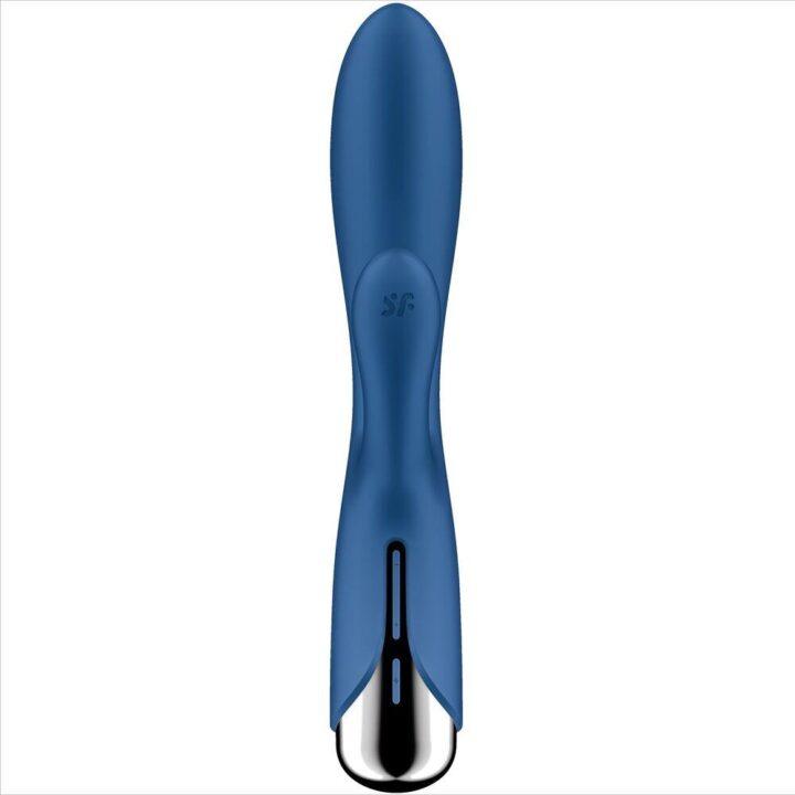 SATISFYER - SPINNING COELHO 1 CLITÓRIS E ESTIMULAO G-SPOT AZUL