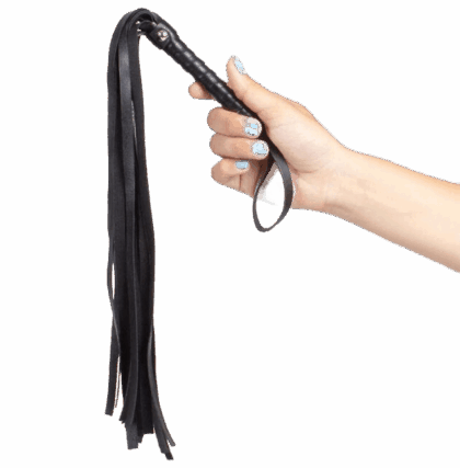 SECRETPLAY - CHICOTE BLACK BONDAGE COLEÇÃO BDSM