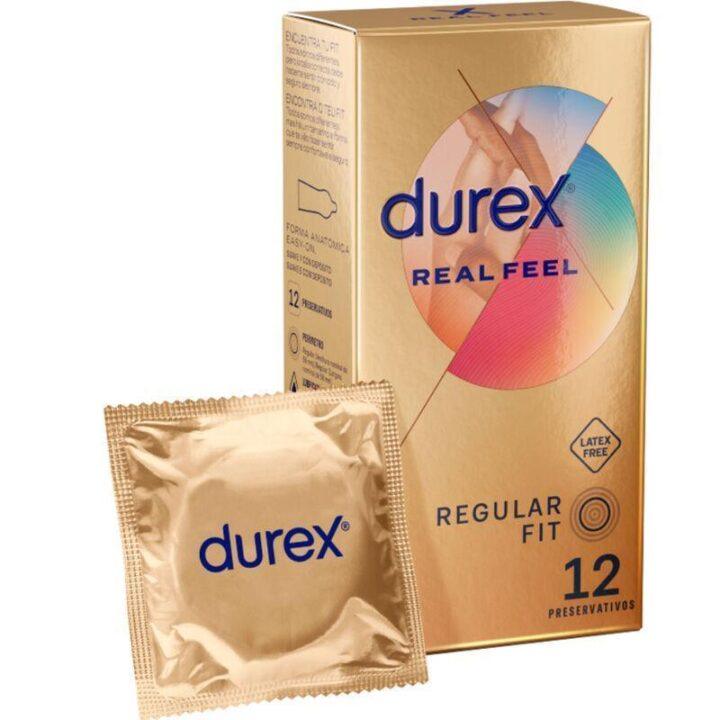 DUREX - CAMISINHAS REAL FEEL SEM LÁTEX 12 UNIDADES
