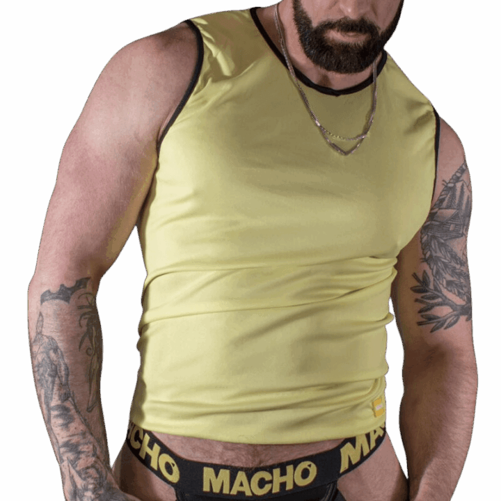 MACHO - T-SHIRT AMARELO L/XL