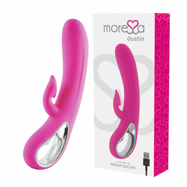 MORESSA - DUSTIN SUCÇÃO CLITÓRICA E VIBRAÇÃO PODEROSA SILICONE PREMIUM RECARREGÁVEL