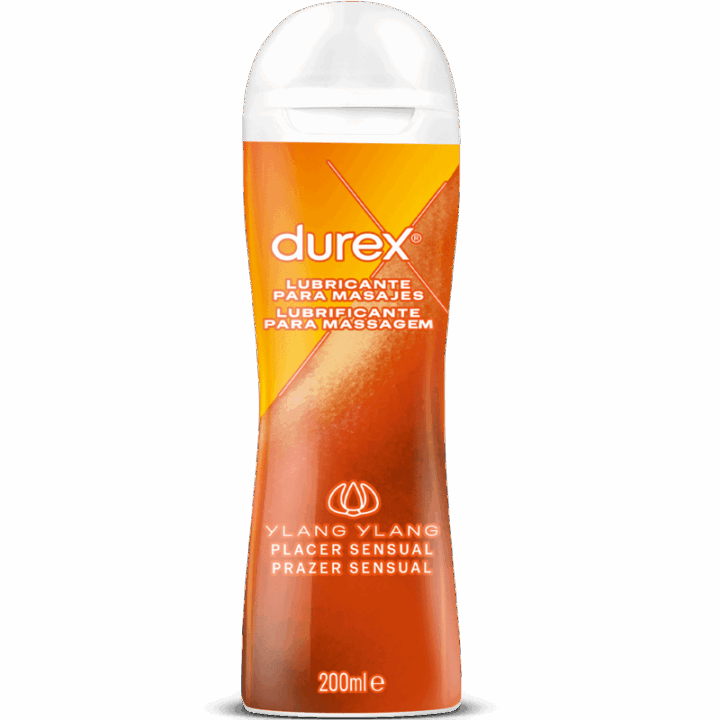 DUREX - GEL LUBRIFICANTE PARA MASSAGEM SENSUAL YLANG YLANG 200 ML