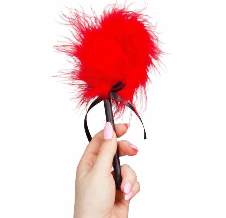 SECRETPLAY - ESPANADOR MARABOU VERMELHO