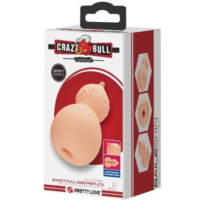 Crazy Bull - Calabash Breast-shaped Mastubador