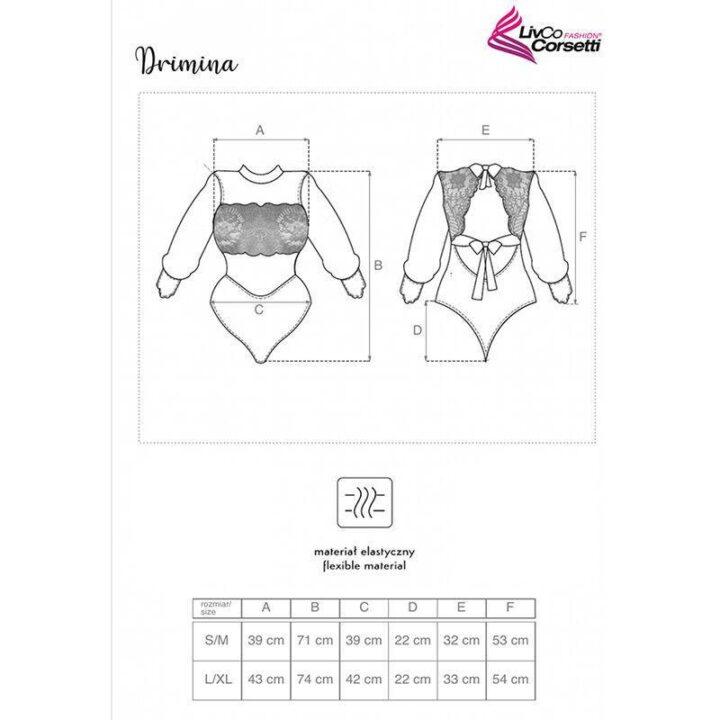 LIVCO CORSETTI FASHION - DRIMINA LC90690 BODY AZUL MARINHO S/M