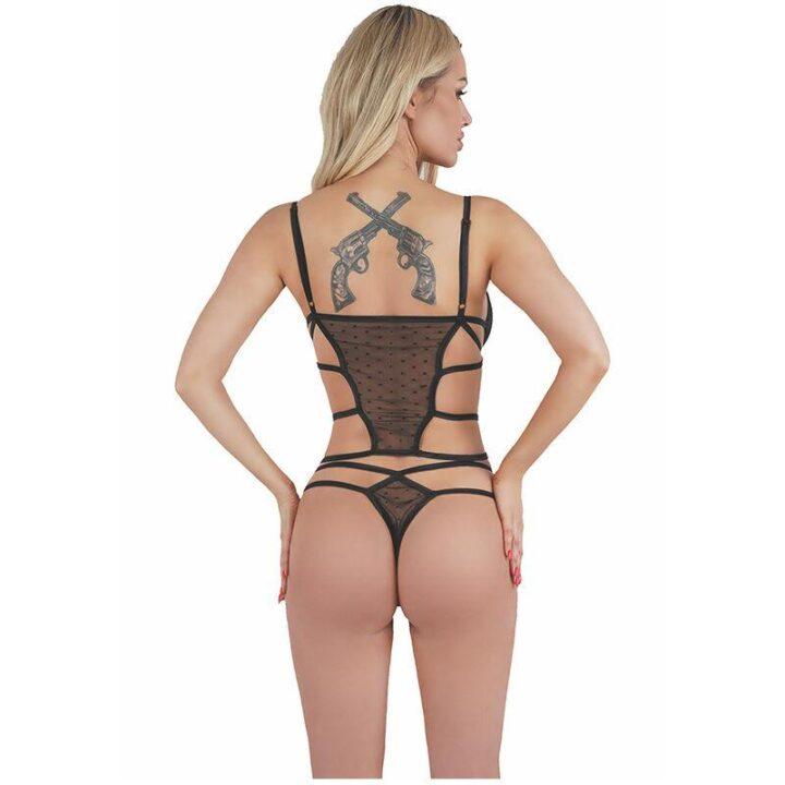LIVCO CORSETTI FASHION - SAIA AURORA LC90727 + CALCINHA PRETA S/M