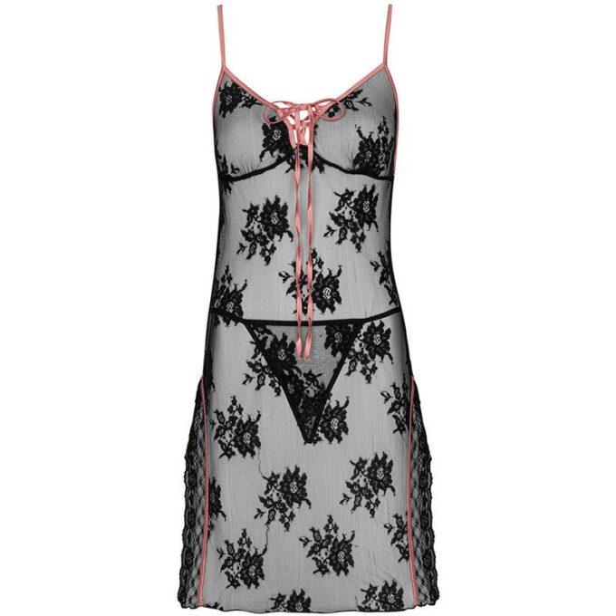 LIVCO CORSETTI FASHION - CAMISA KARONIN LC 90628 + CALCINHA PRETA L/XL