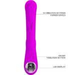 PRETTY LOVE - VIBRADOR DE COELHO LAMAR E PONTO G VIOLETA