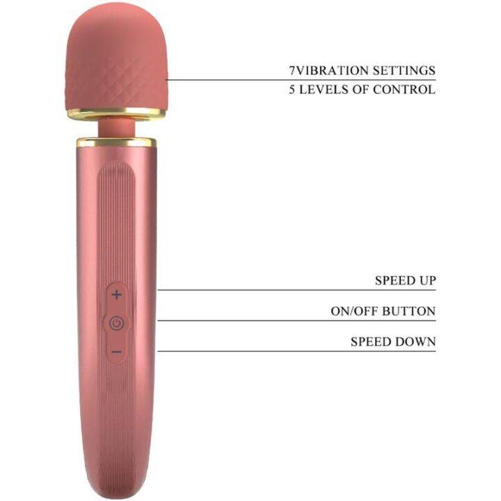 PRETTY LOVE - MASSAGER 7 MODOS DE VIBRAO ROSA