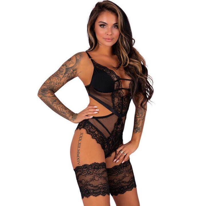 LIVCO CORSETTI FASHION - HAWAIN LC 90665 BODY PRETO L/XL