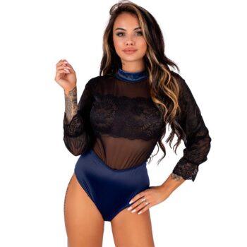 LIVCO CORSETTI FASHION - DRIMINA LC90690 BODY AZUL MARINHO L/XL