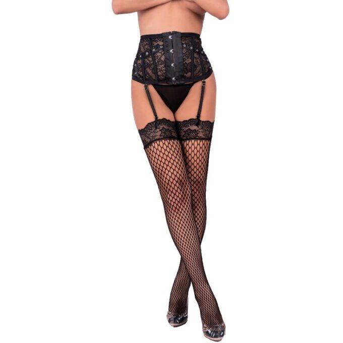 Livco Corsetti Fashion - Ponczochy Aufdaria Stocking Black S/m