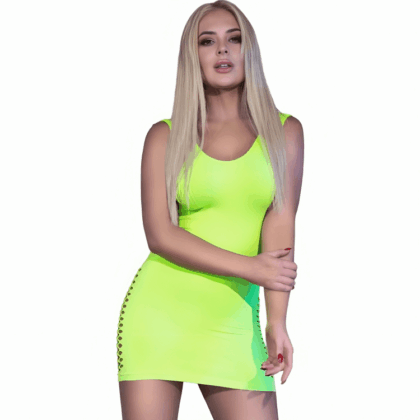 CHILIROSE - VESTIDO CR 4304 VERDE S/M