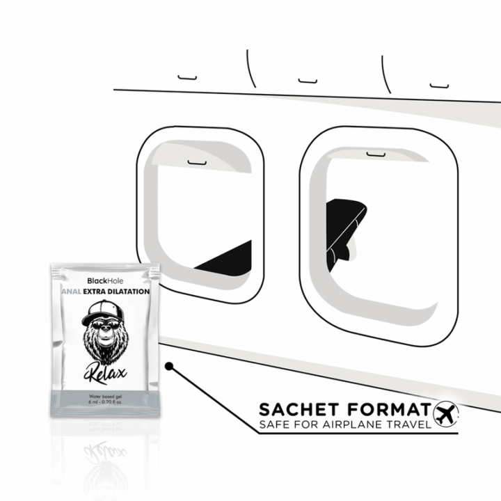 BLACK HOLE - GEL À BASE DE ÁGUA EXTRA DILATAÇÃO 6 ML DOSE ÚNICA
