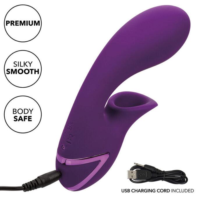 Calexotics - Huntington Beach Heartbreaker Stimulator & Sucker Purple By California Dreaming