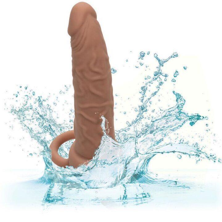 CALEXOTICS - PERFORMANCE MAXX RECARREGVEL DUPLO PENETRADOR PELE MARROM