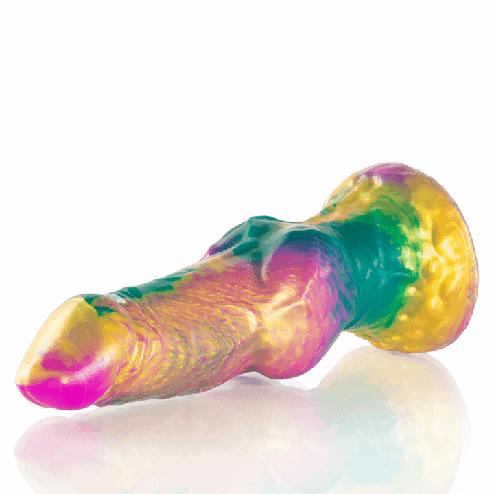 EPIC - IRIS DILDO COM TESTÍCULOS DE PRAZER ARCO-ÍRIS
