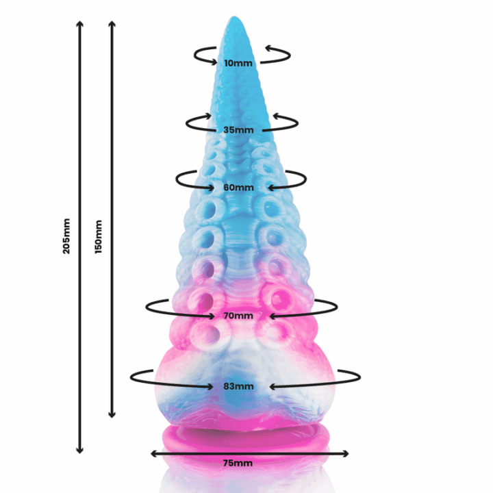 EPIC - DILDO DE TENTÁCULO AZUL PHORCYS TAMANHO GRANDE