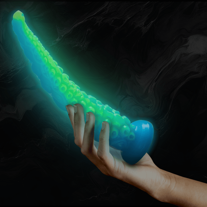 Epic - Scylla Fluorescent Thin Tentacle Dildo Large Size