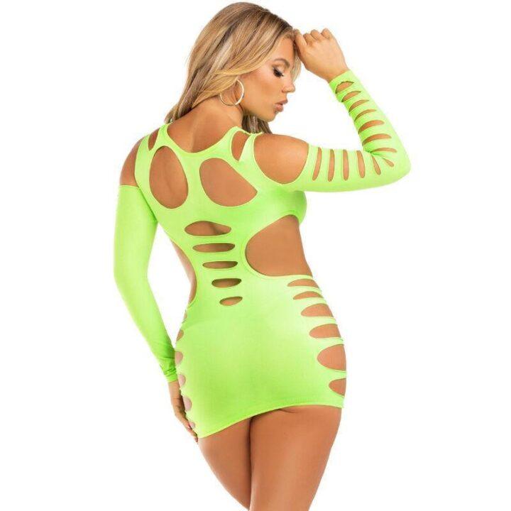 LEG AVENUE - VESTIDO DE ABERTURA VERDE