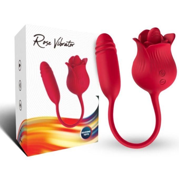 Armony - Roselip Licking Vibrating Clit & Vibrator Red