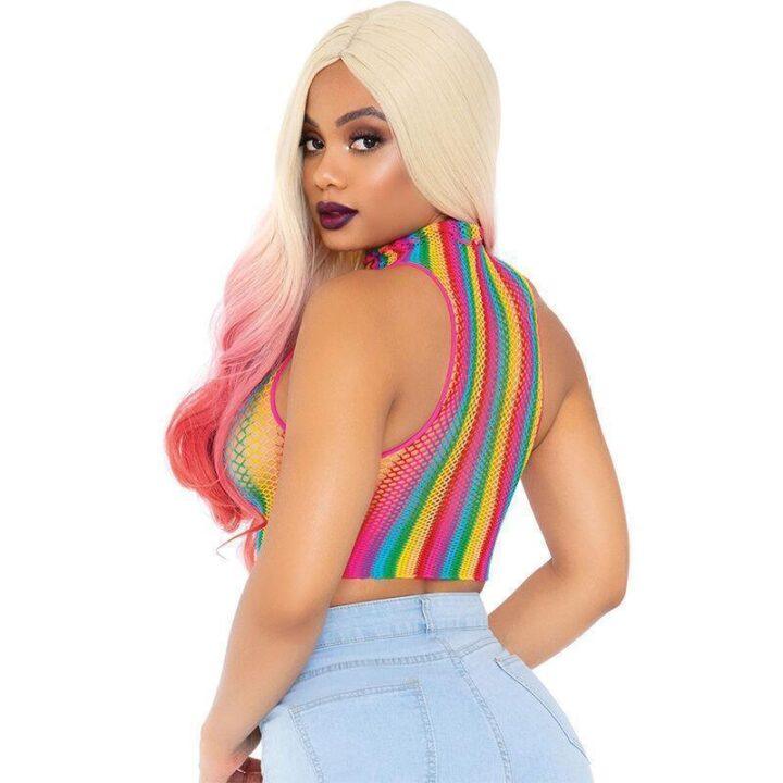 LEG AVENUE - TOP NET MULTICOLOR