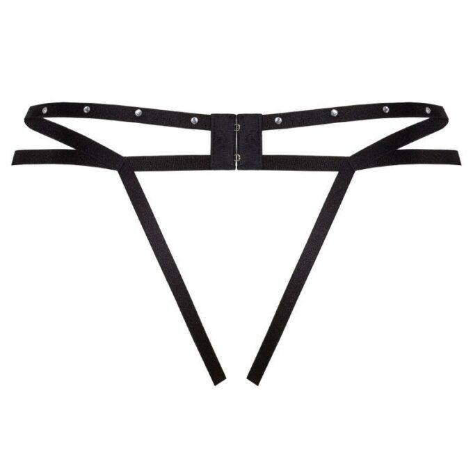 LIVCO CORSETTI FASHION - NOMADE TANGA SEM CROTCHLESS PRETO