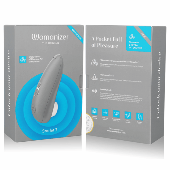 WOMANIZER - STARLET 3 CLITORAL STIMULATOR GREY
