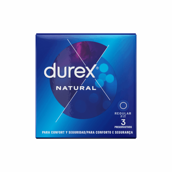 DUREX - PRESERVATIVOS NATURAIS 3 UNIDADES