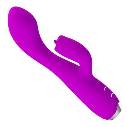 PRETTY LOVE - VIBRADOR DE COELHO RECARREGVEL GLORIA - ROXO IMPERMEVEL
