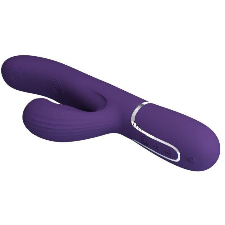 PRETTY LOVE - PERLITA VIBRADOR G-SPOT 3 EM 1 MULTIFUNO ROXO