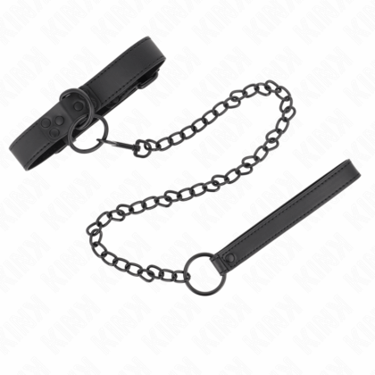 KINK-KINK-COLLAR-WITH-DARK-LEASH-65-CM-ADJUSTABLE-37-54-CM-X-3-CM-1